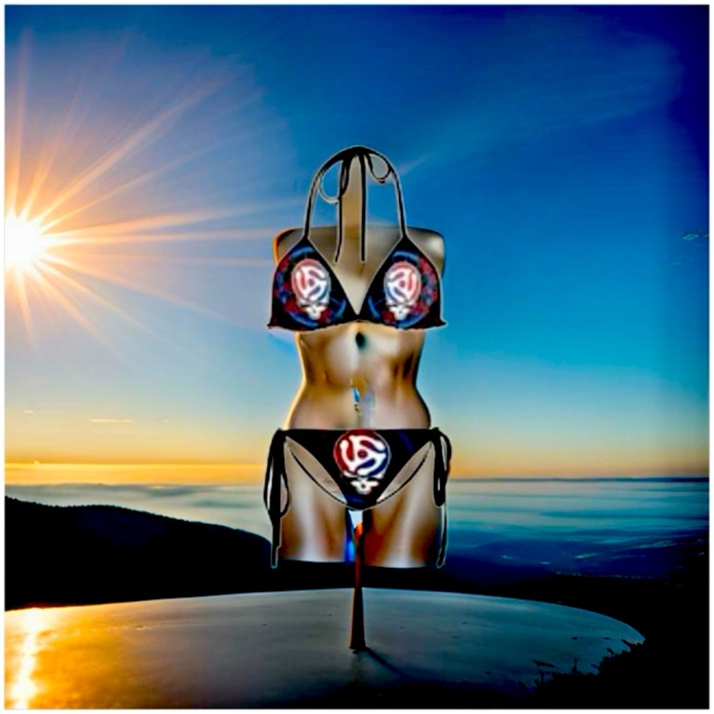 Grateful Dead Retro Spider bikini sz m